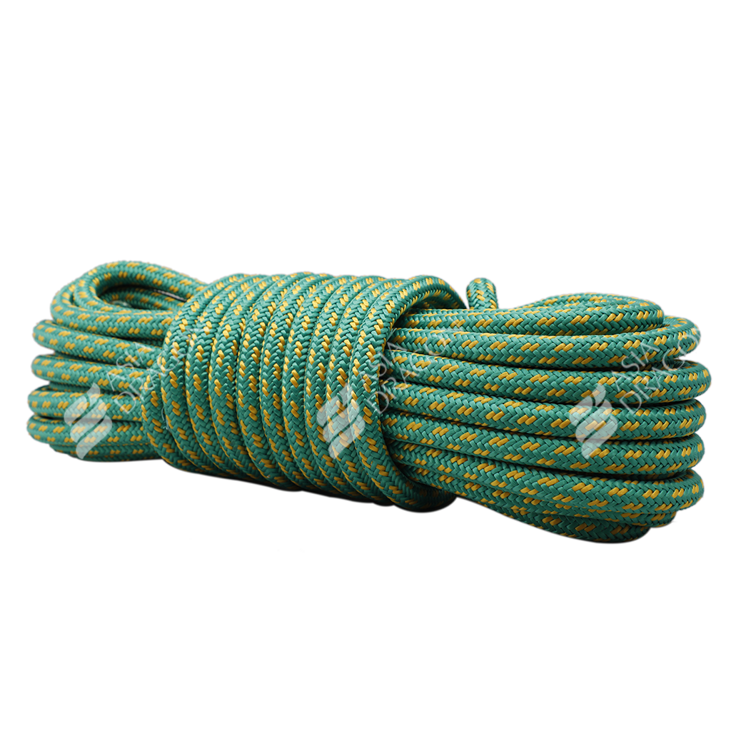 PET Climbing Rope (Green w/ Yellow Tracer)