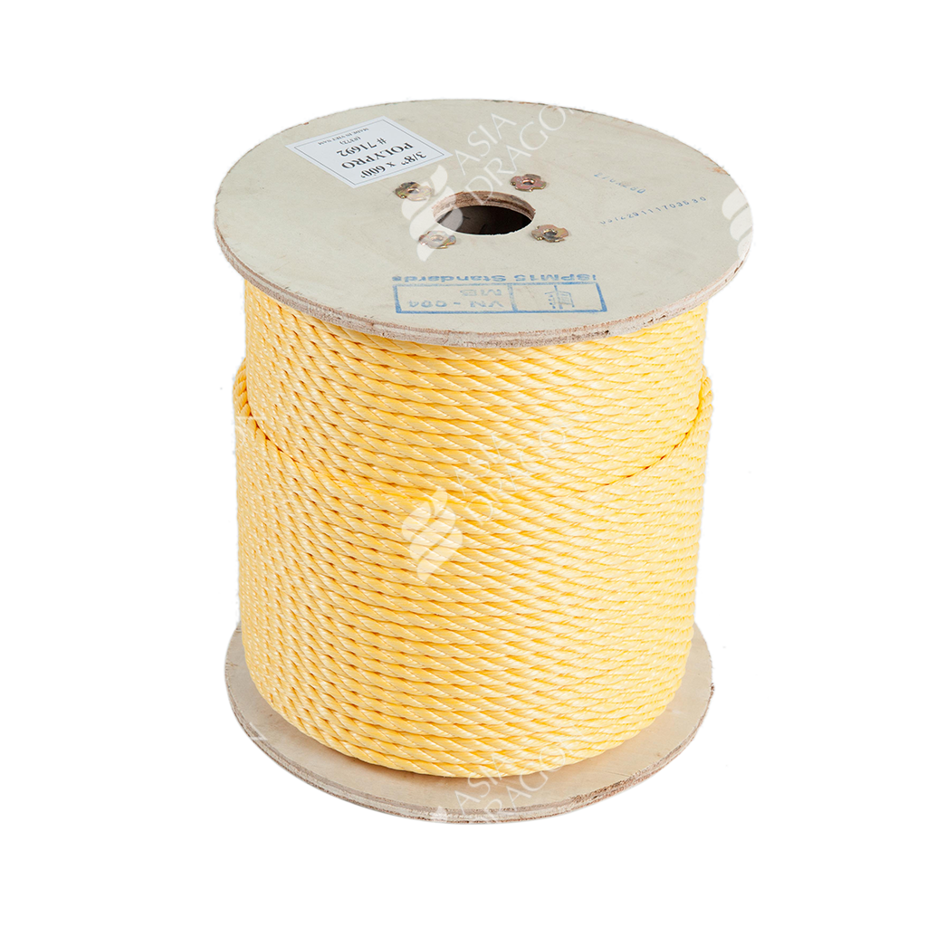 PP 3-Strand Rope (Yellow Color) Spool