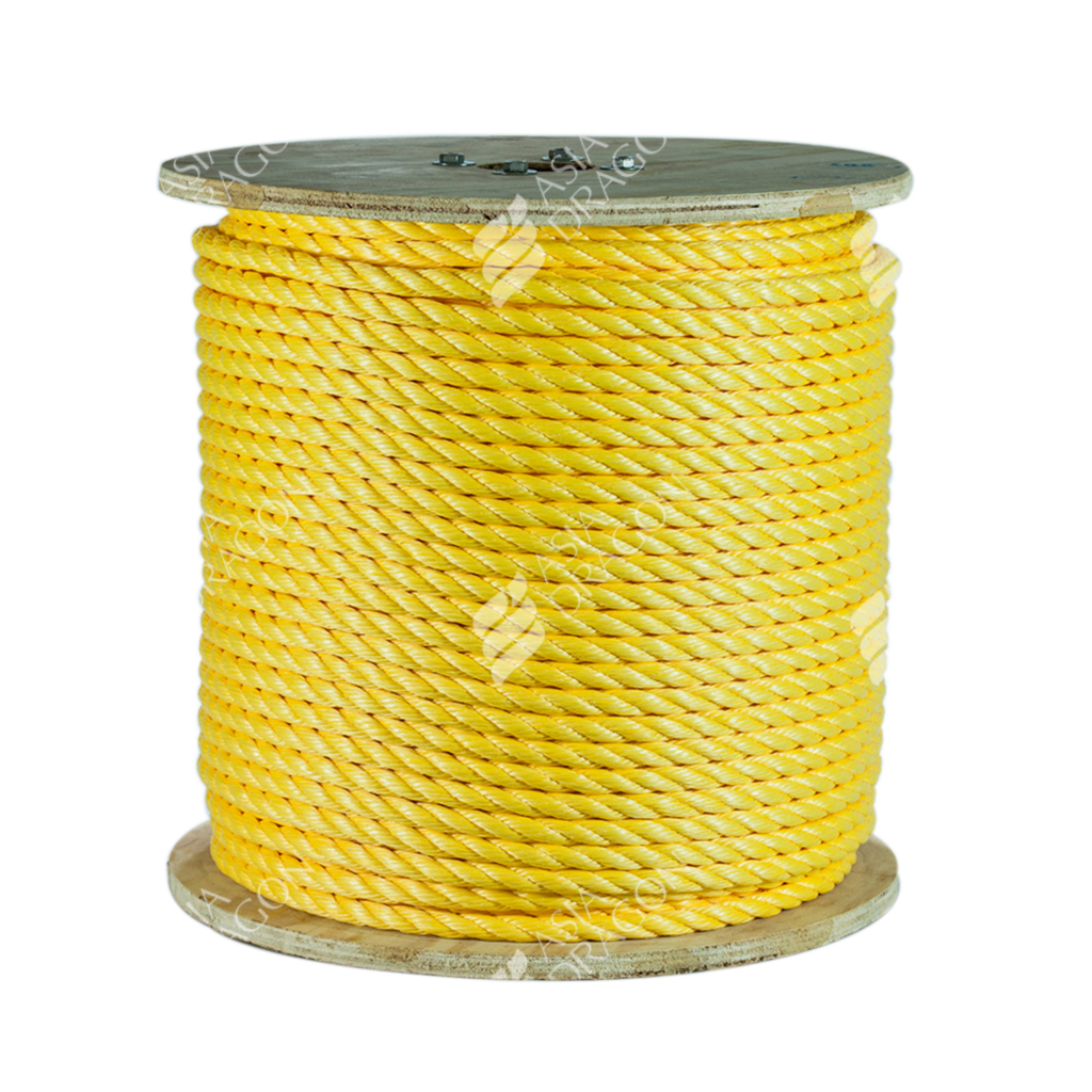 PP 3-Strand Rope (Yellow Color) Spool